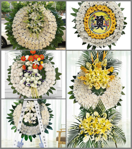 安徽阜阳市临泉县迎仙镇韦小庙村花圈速递